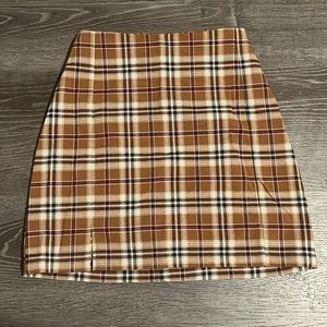 Brandy Melville multi color plaid skirt